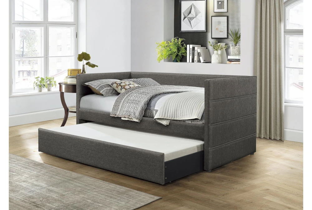 Meyer Twin Upholstered Daybed With Trundle - Image 7