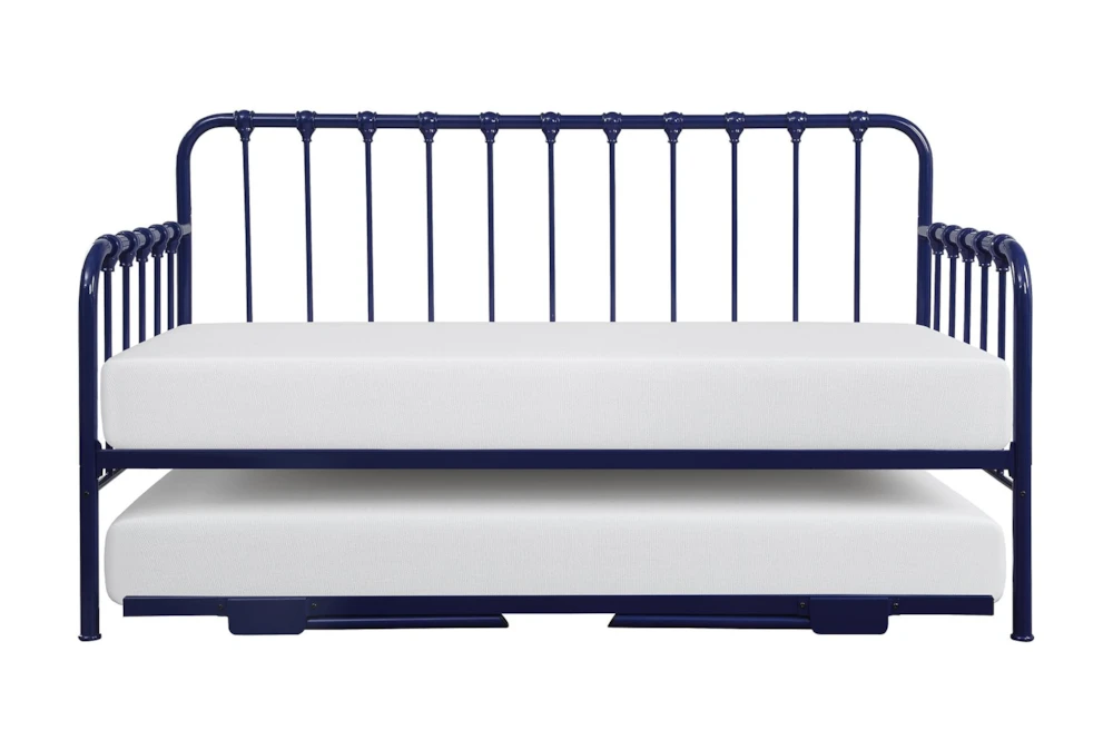 Adalie Navy Twin Metal Daybed With Lift-Up Trundle - Image 2