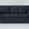 Aramis Midnight Blue 75" Full Sleeper Sofa