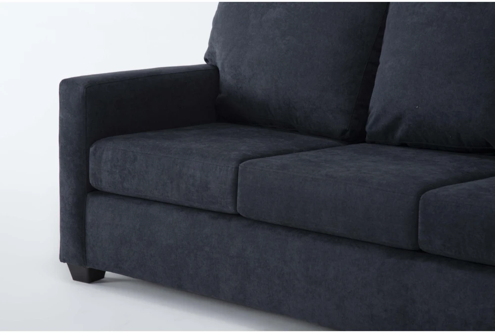 Aramis Midnight Blue 83" Queen Sleeper Sofa With Reversible Chaise - Image 5
