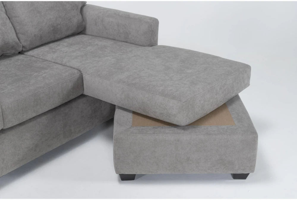 Aramis Vintage 83" Queen Sleeper Sofa With Reversible Chaise - Image 5