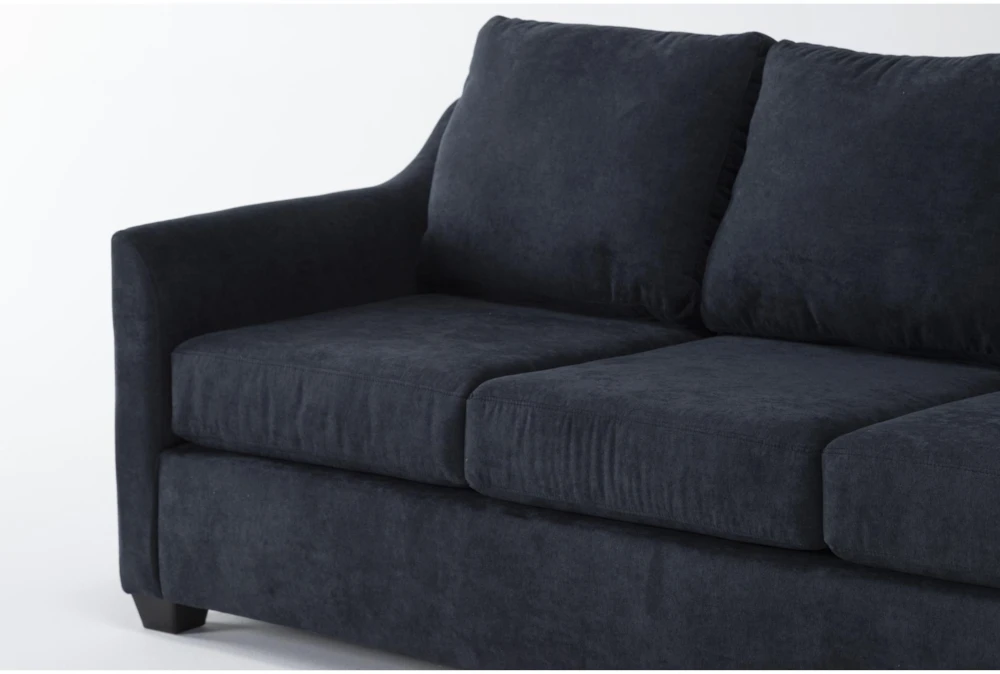 Porthos Midnight Blue 80" Queen Sleeper Sofa With Reversible Chaise - Image 5