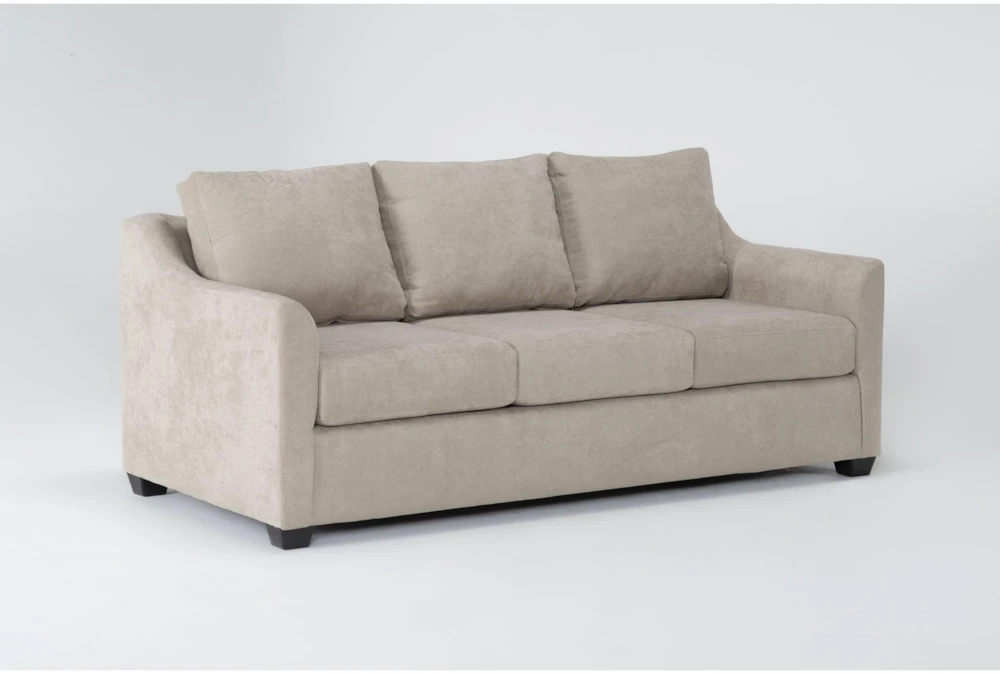 Porthos Cream 80" Queen Sleeper Sofa - Image 2