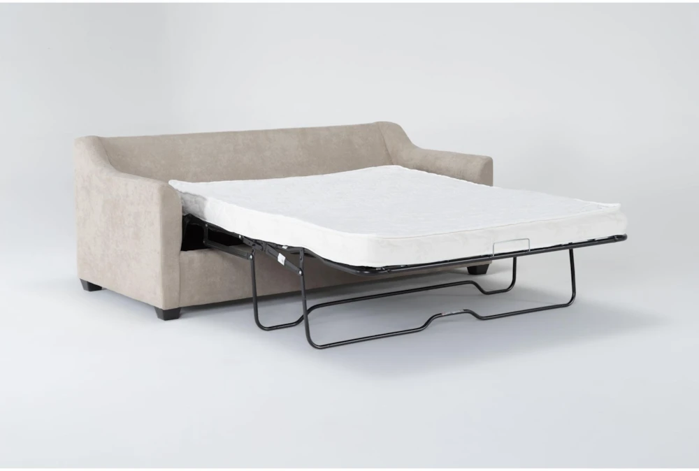 Porthos Cream 80" Queen Sleeper Sofa - Image 3