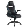 Amir Blue Faux Leather Gaming Chair