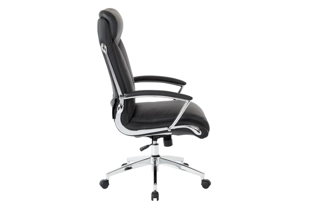 Sweeney Black Executive Faux Leather High Back Office Chair - Image 2