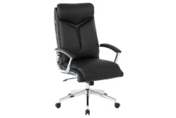 Sweeney Black Executive Faux Leather High Back Office Chair