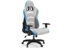 Alderton White & Gray Gaming Chair With Led Lighting