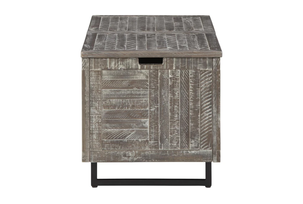 Colt Distressed Gray Storage Trunk - Image 2