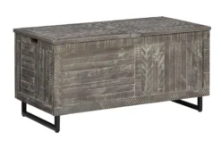 Colt Distressed Gray Storage Trunk
