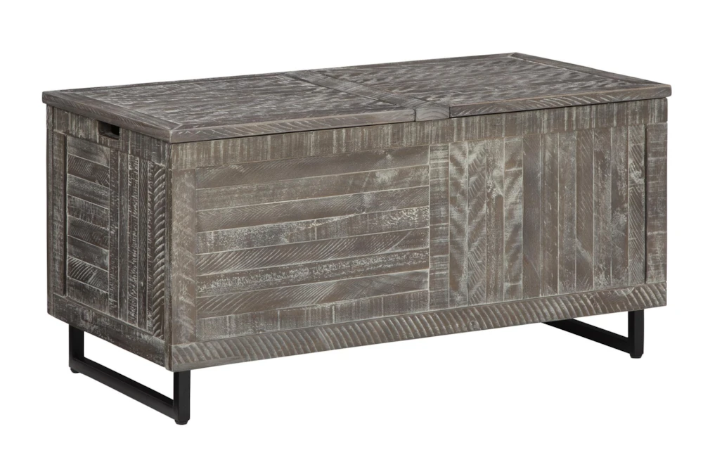 Colt Distressed Gray Storage Trunk