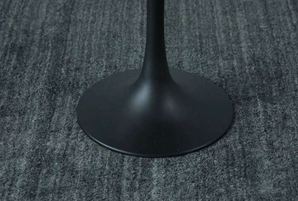 Grey Elm + Black Round Accent Table - Image 3