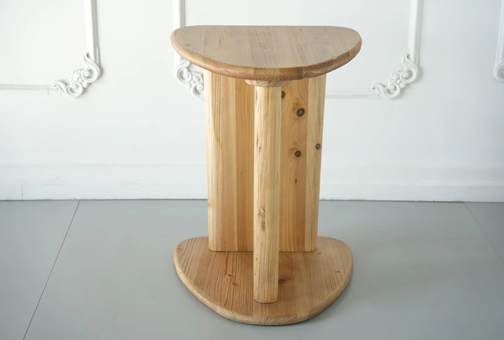 Natural Reclaimed Pine Accent Table - Image 2