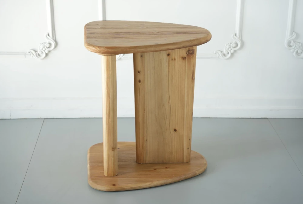 Natural Reclaimed Pine Accent Table - Image 3