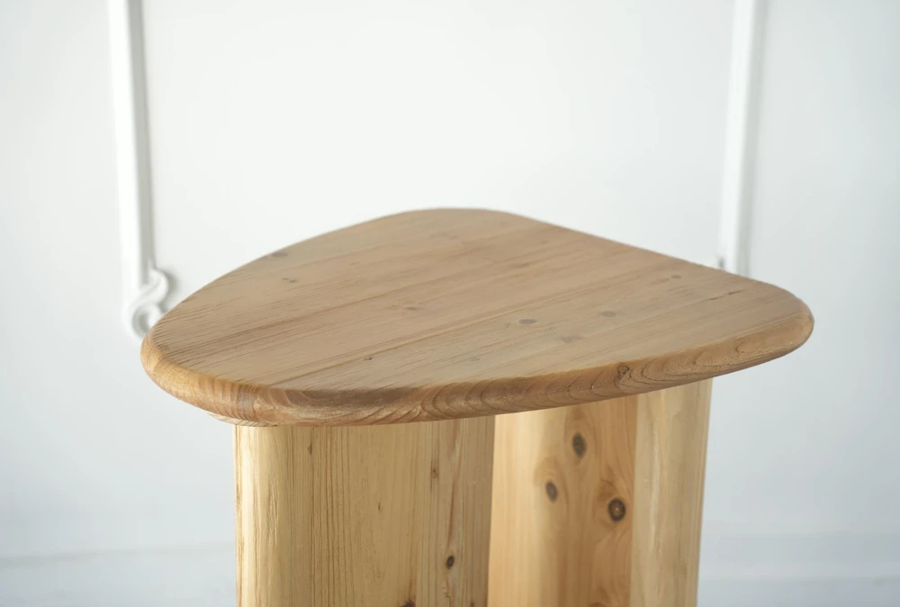 Natural Reclaimed Pine Accent Table - Image 4