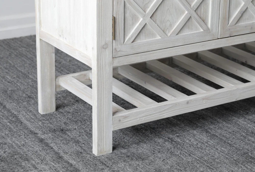 Natural Light Reclaimed Pine 4 Door Sideboard - Image 4