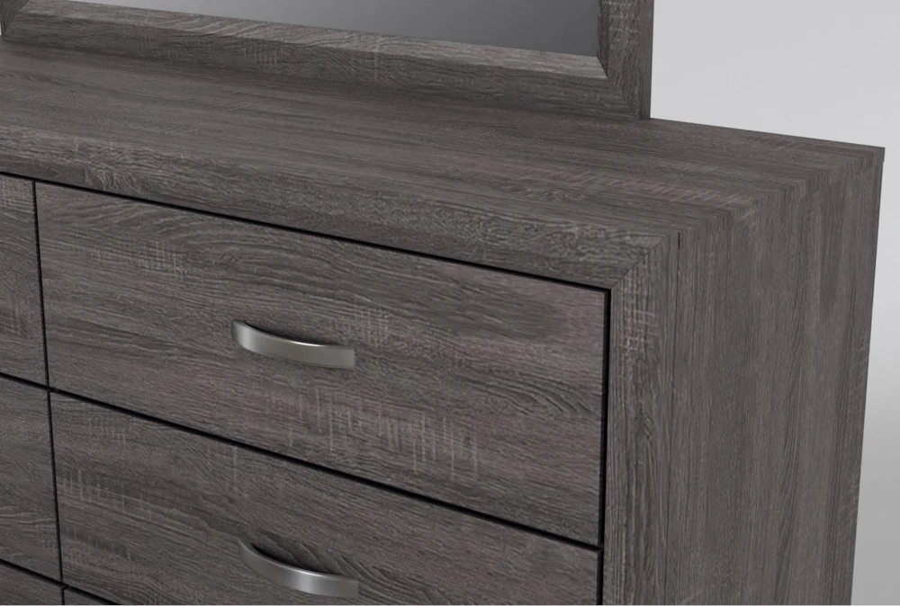 Kyrie Black Full Metal Panel 4 Piece Bedroom Set With Finley Dresser, Mirror + Nightstand - Image 6