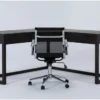 Pierce Espresso Corner Desk + Wendell Office Chair