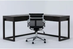 Pierce Espresso Corner Desk + Wendell Office Chair