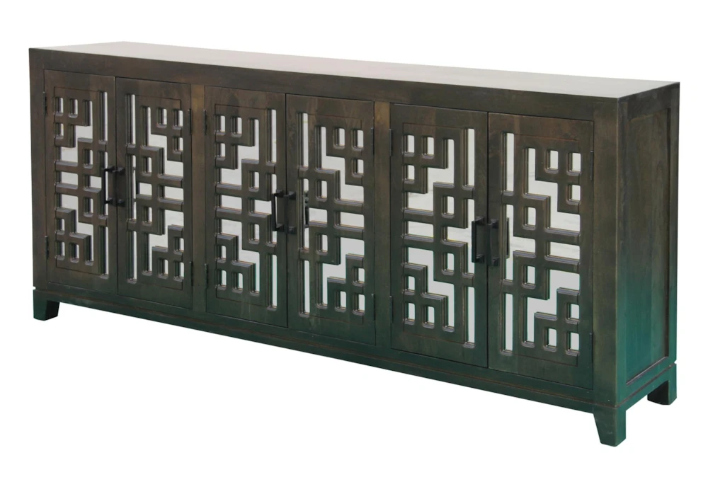 Lattice Fretwork + Mirrored 6 Door Sideboard