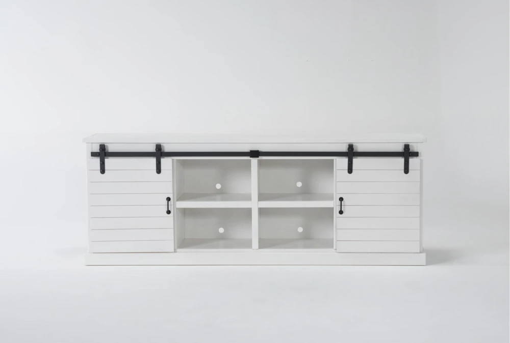 Noah Rustic White 84" Tv Stand