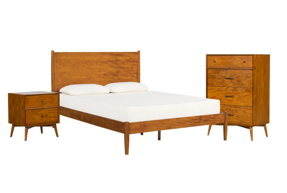 Alton Cherry Full 3 Piece Bedroom Set