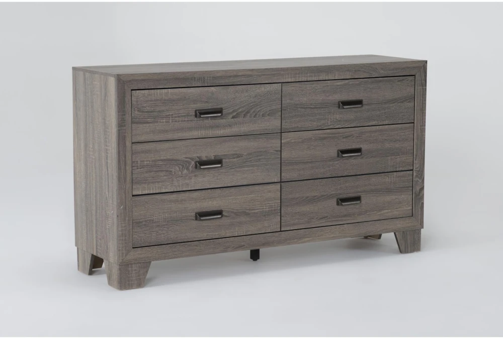Milsie 6 Drawer Grey Dresser - Image 2
