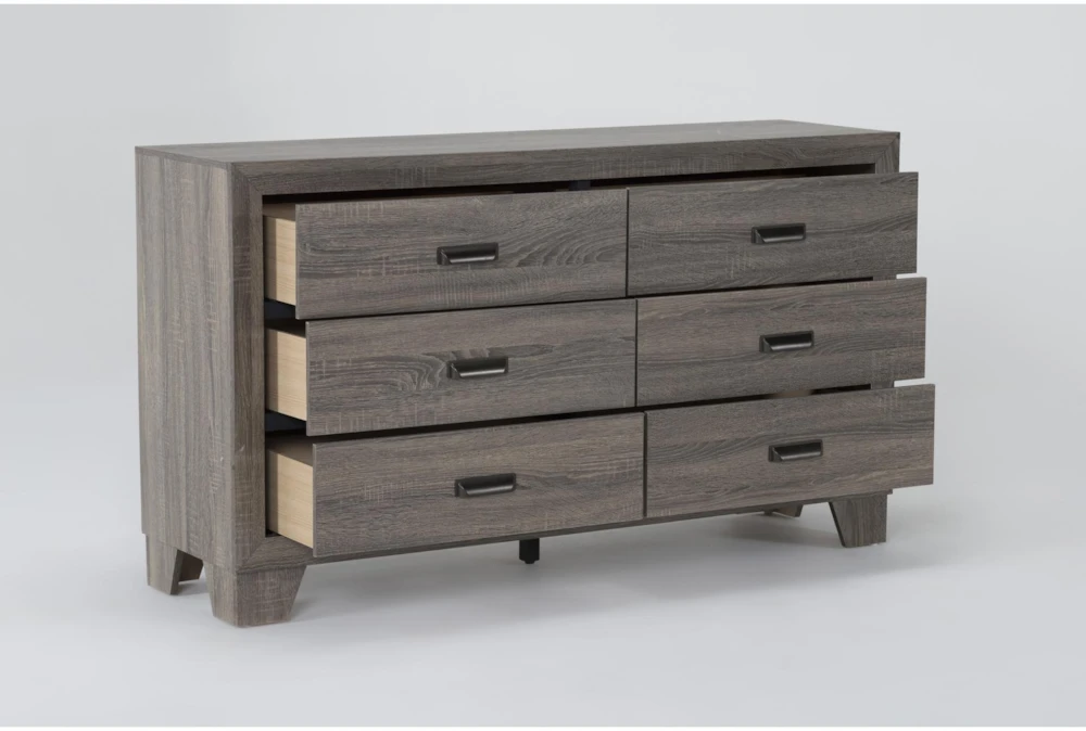 Milsie 6 Drawer Grey Dresser - Image 3