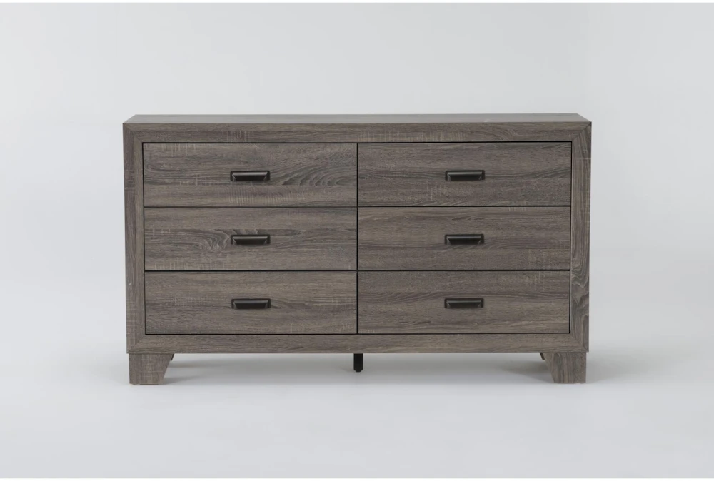 Milsie 6 Drawer Grey Dresser