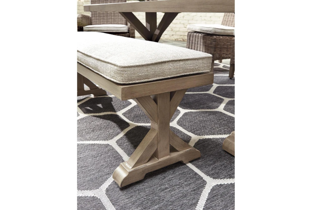 Beachside Outdoor Bench With Cushion - Image 4