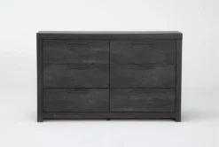 Derrie Black 6 Drawer Dresser