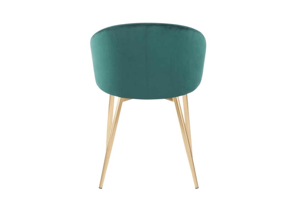 Rose Emerald Velvet Dining Chair - Image 3