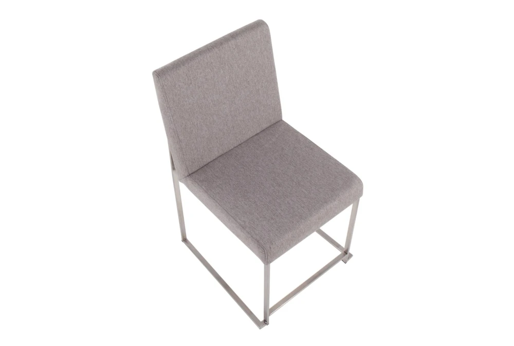 Ian Light Grey Fabric Dining Chair Set Of 2 - Image 5