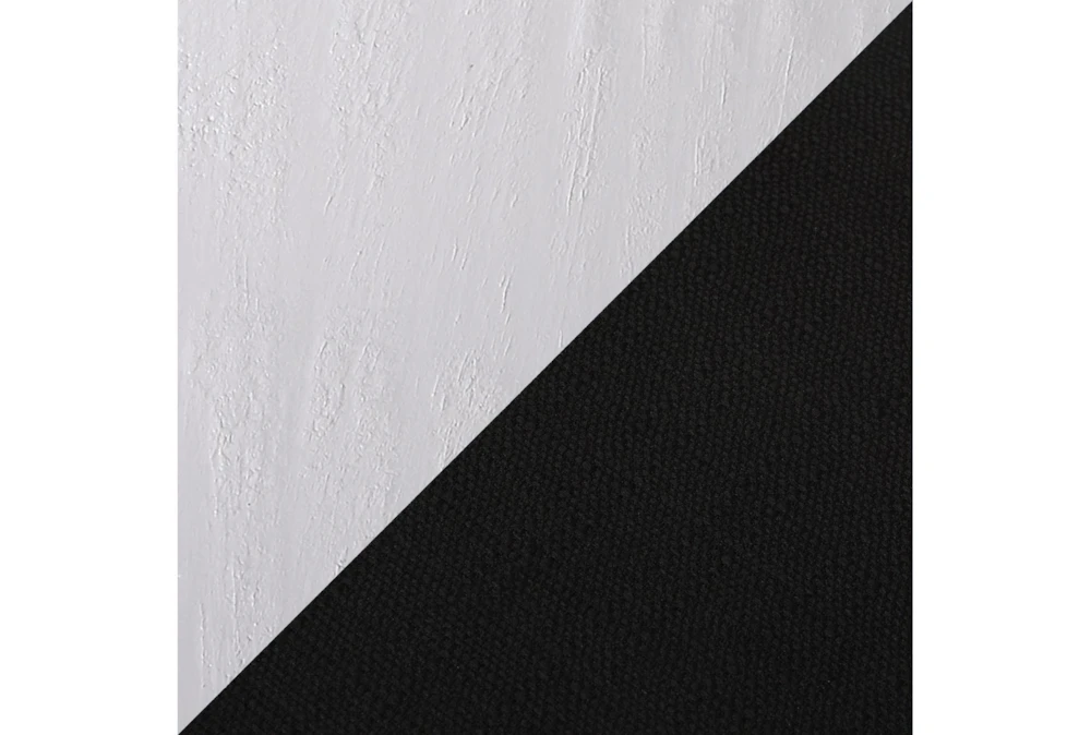 Ashton White Textured Wood And Charcoal Fabric Dining Chair Set Of 2 - Image 5