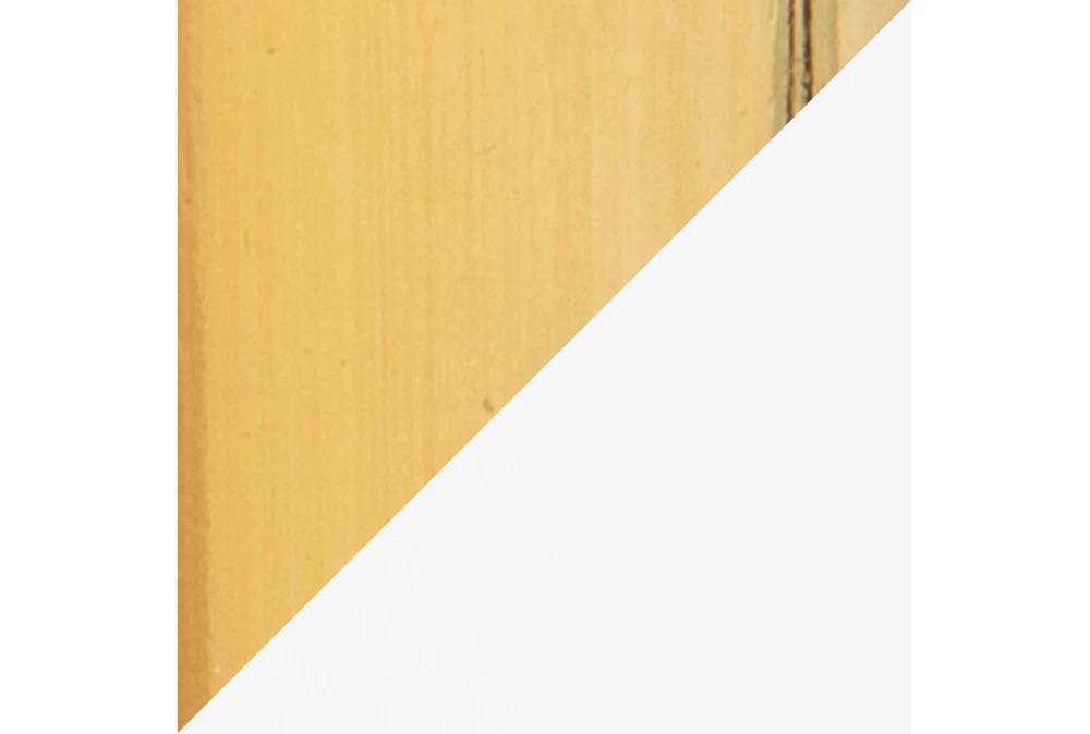 Emma Gold Steel Pedestal Base And White Wood 27" Counter Table - Image 3