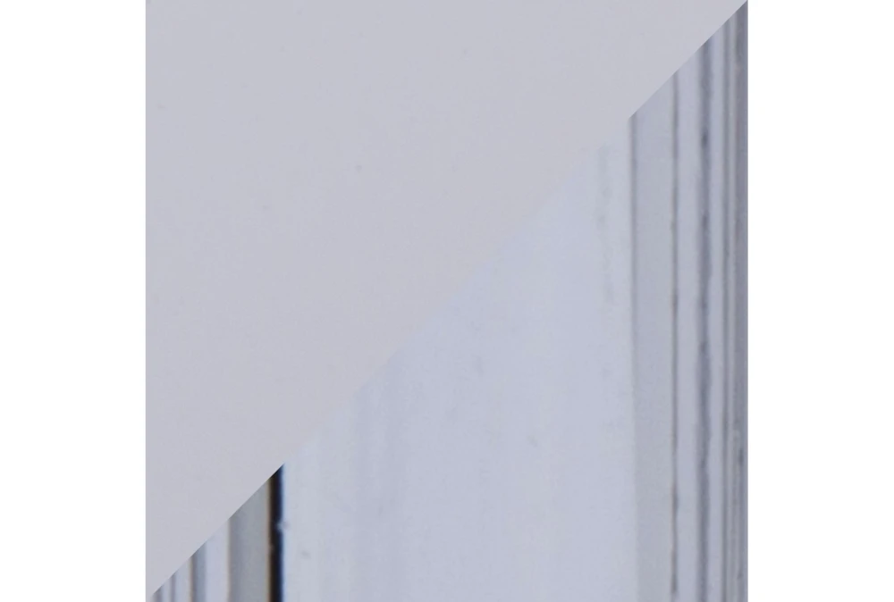 Emma Chrome Steel Pedestal Base And White Wood 27" Counter Table - Image 2