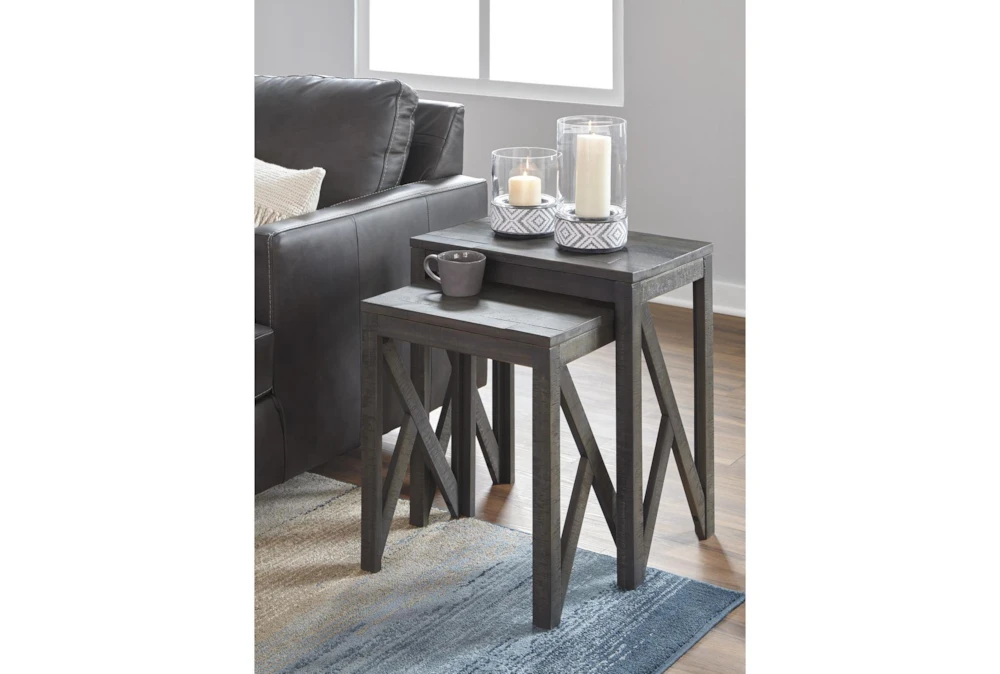 Emerst Gray 2 Piece Nesting Table - Image 5