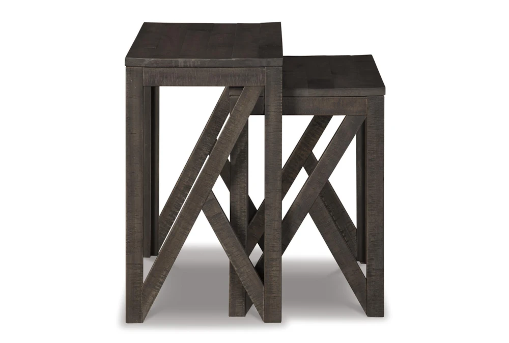 Emerst Gray 2 Piece Nesting Table - Image 2
