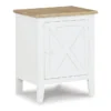 Selburg White/Brown Accent Cabinet