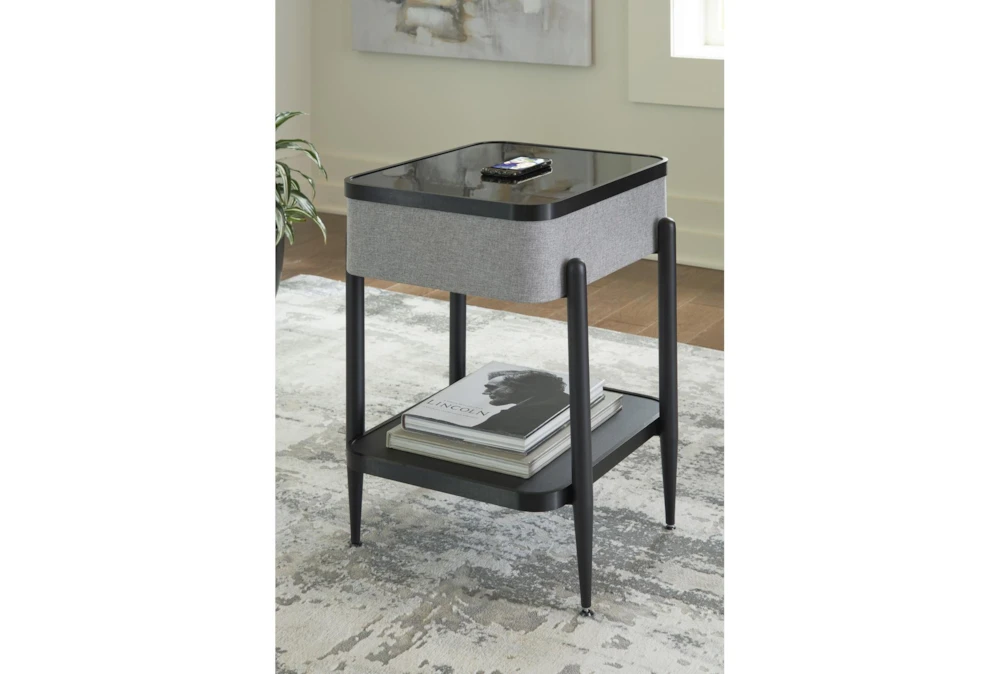 Jora Gray/Black Accent Table - Image 10