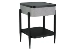 Jora Gray/Black Accent Table