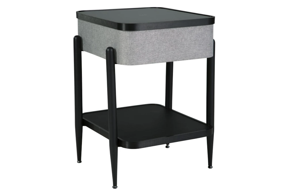 Jora Gray/Black Accent Table