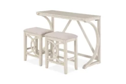 Keyes Beige 3 Piece Console Bar Set