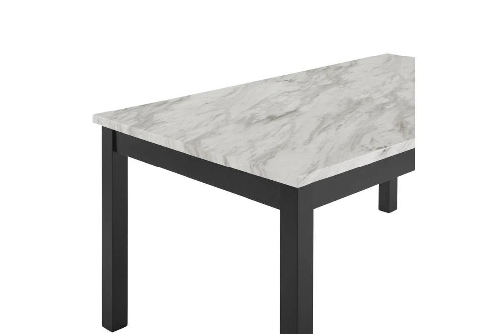 Leslie 68" Faux Marble Dining Table - Image 3