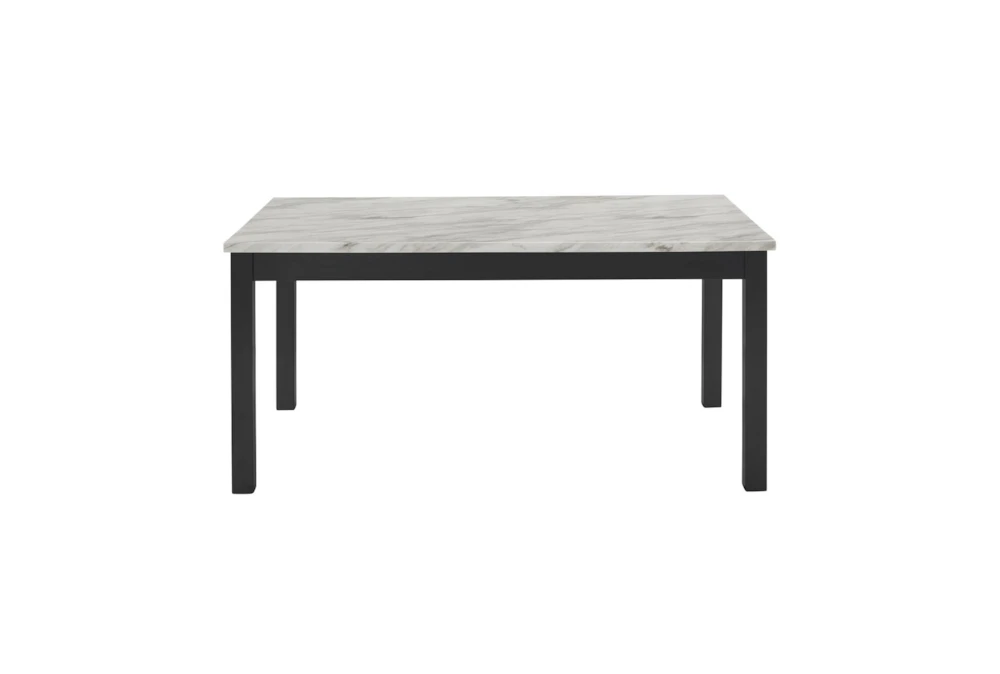 Leslie 68" Faux Marble Dining Table - Image 2