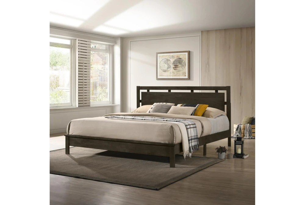 Gemini Grey King Platform Bed - Image 6