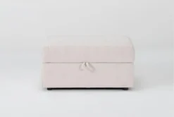 Basil Porcelain Storage Ottoman