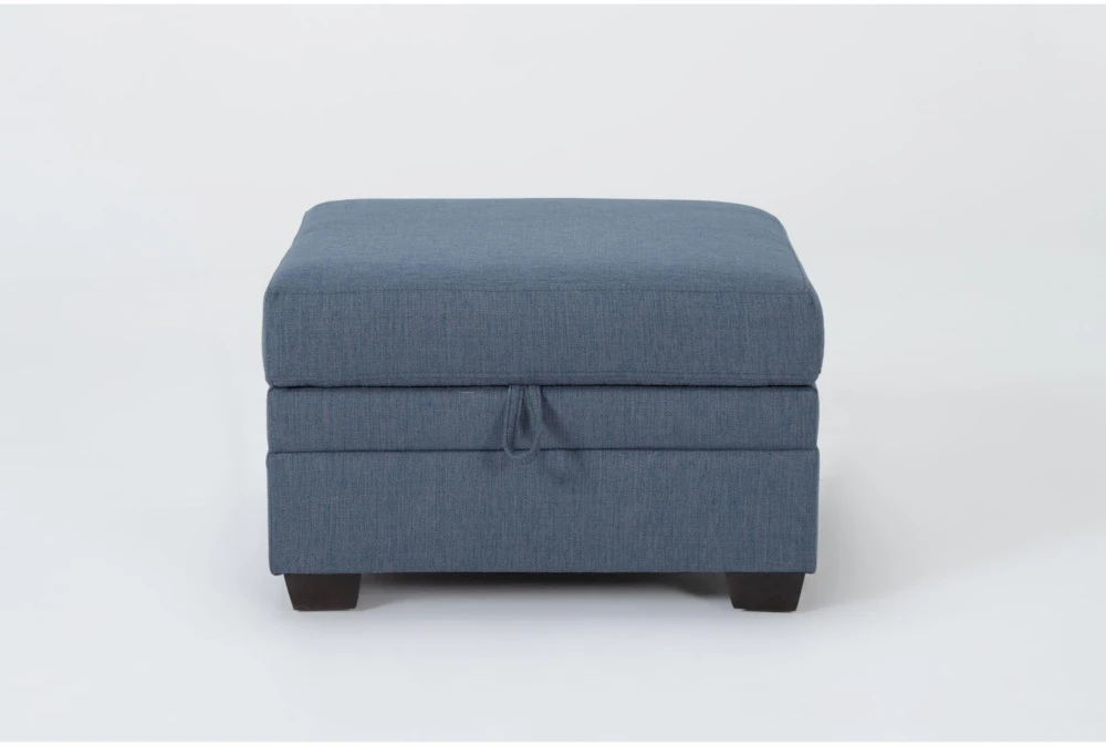 Solimar Denim Storage Ottoman - Image 2