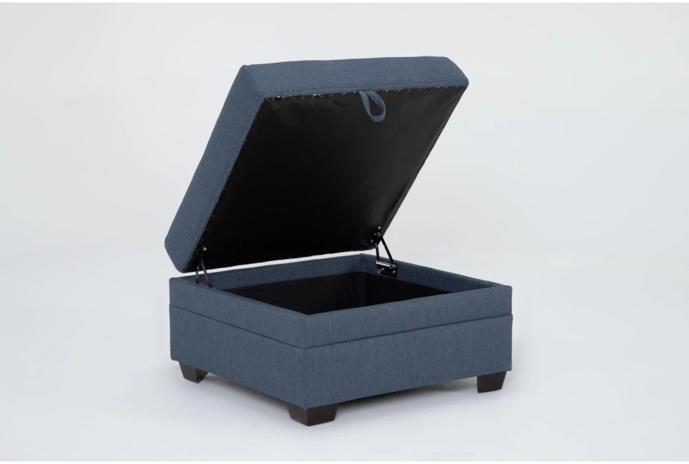 Solimar Denim Storage Ottoman - Image 3