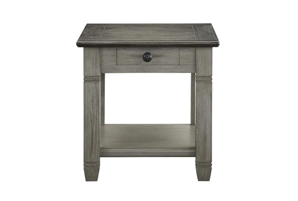 Every Two Tone Brown/Grey End Table - Image 2
